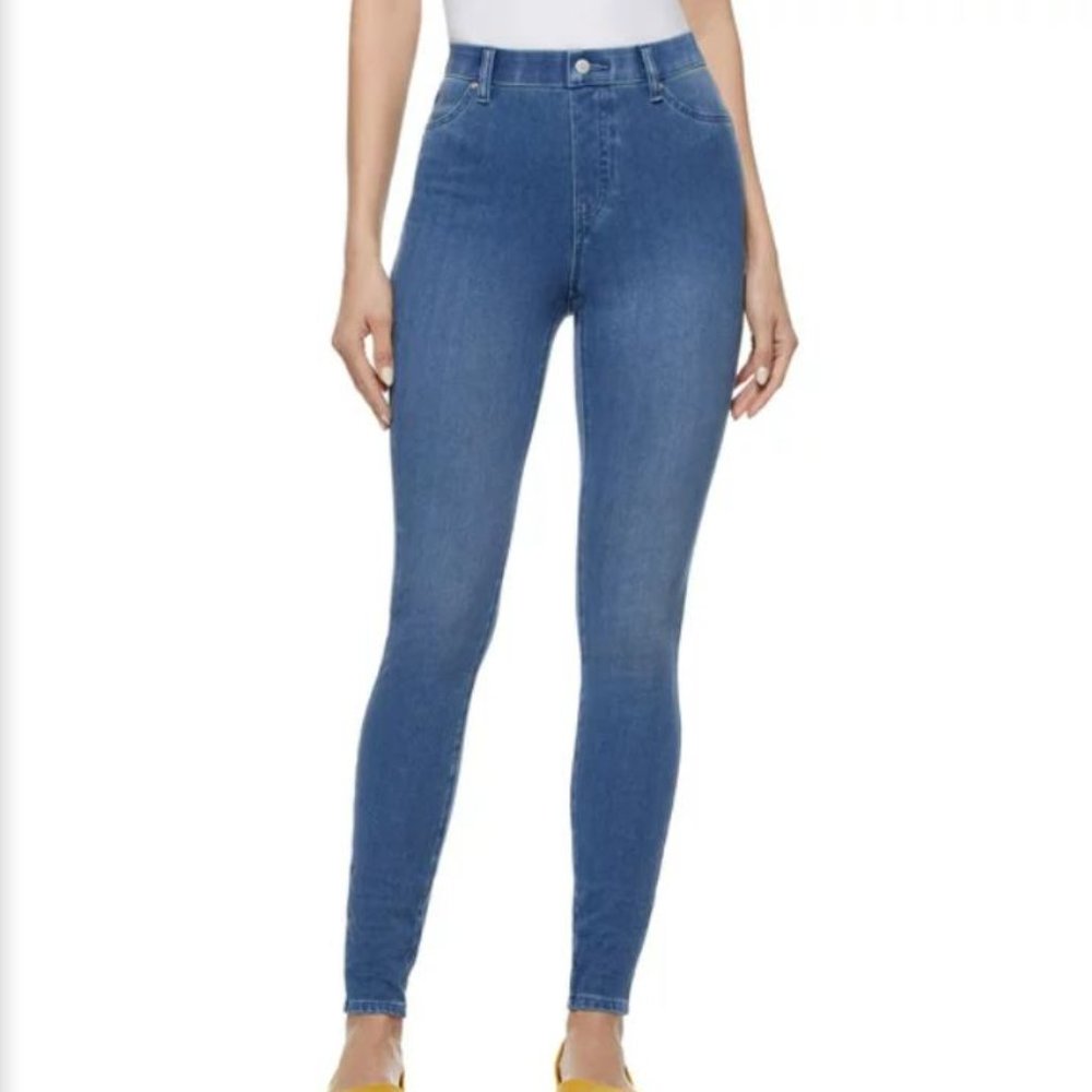 Time and Tru High Rise Blue Jeggings Size 8-10